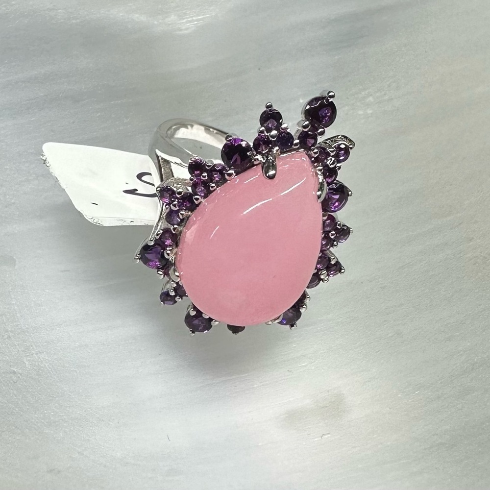 Pink Chalcedony and amethyst - Picture 3 of 3
